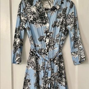 Zara Printed Blue Maxi Dress 

Size M